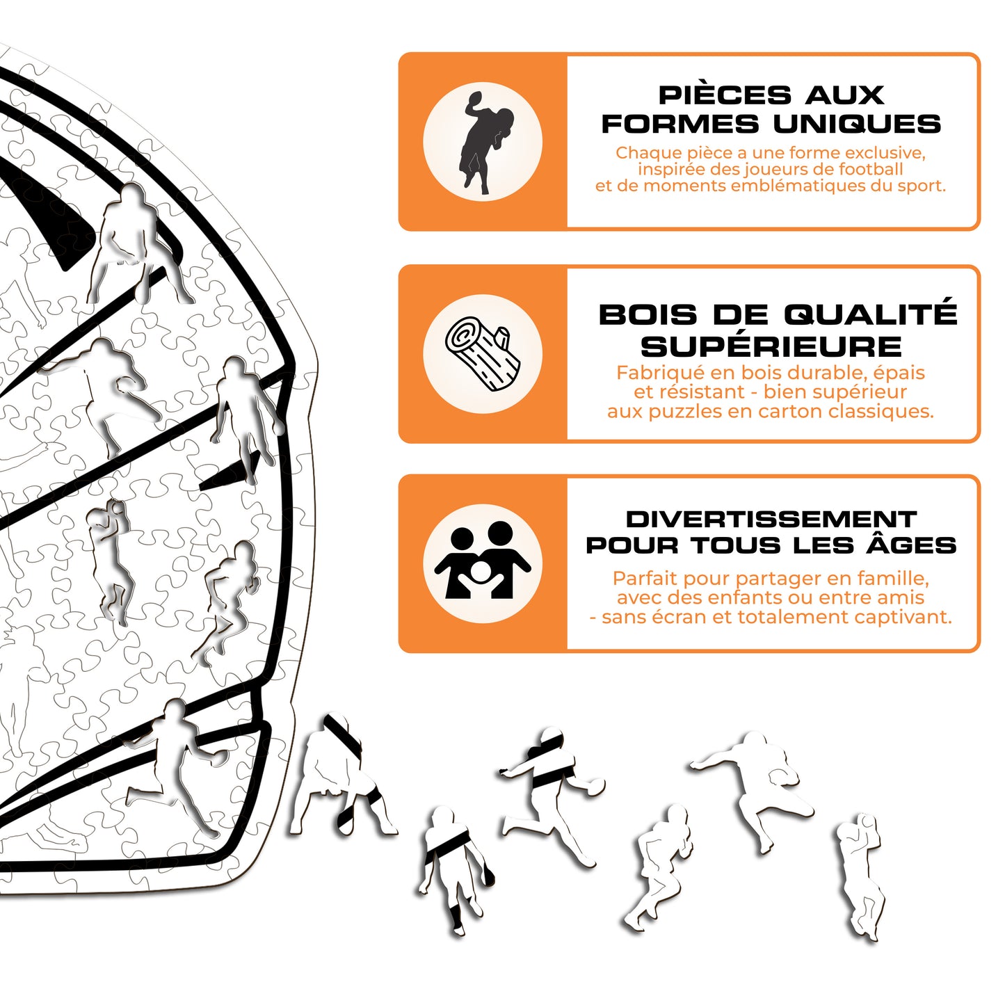 Casque Indianapolis Colts™ - Puzzle en Bois