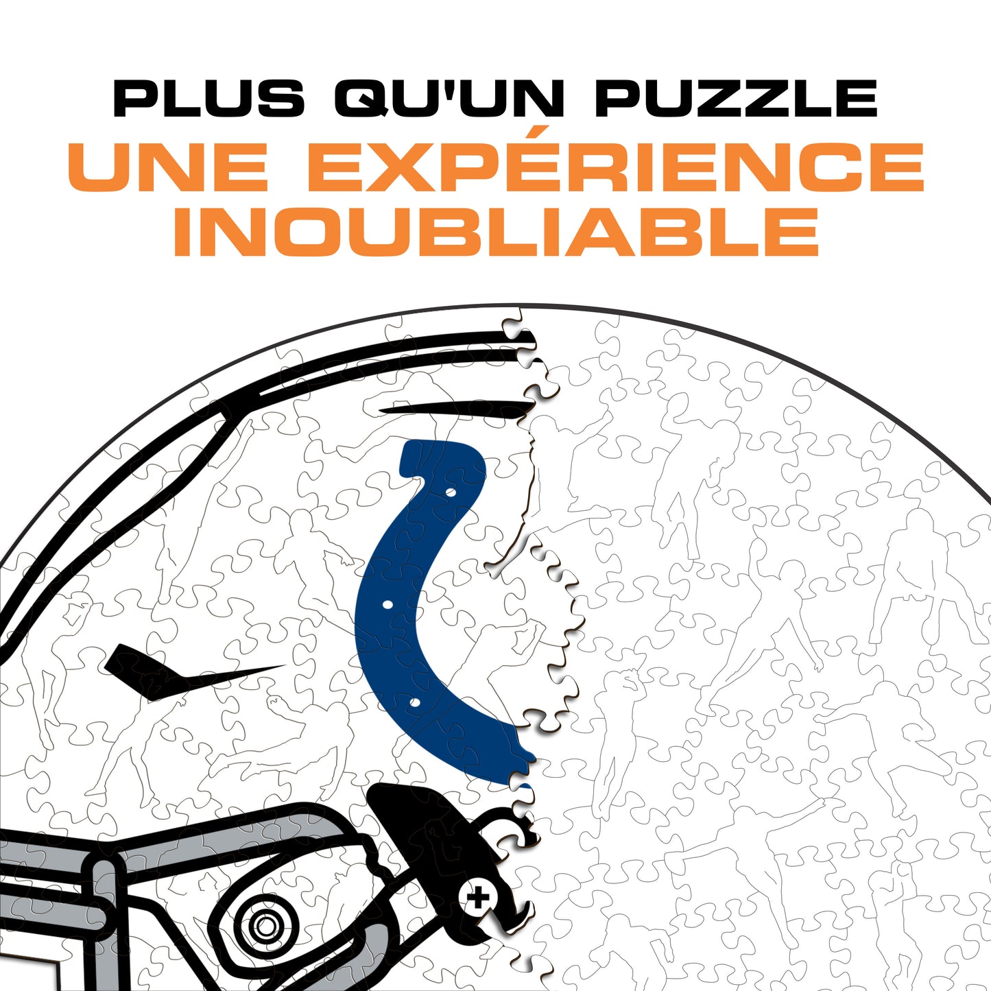 Casque Indianapolis Colts™ - Puzzle en Bois