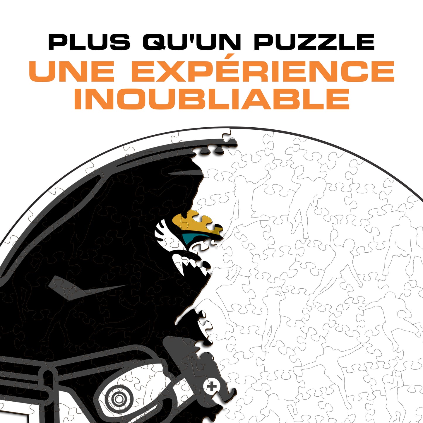 Casque Jacksonville Jaguars™ - Puzzle en Bois