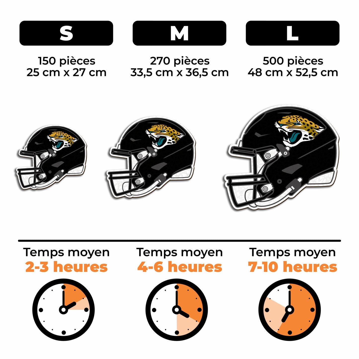 Casque Jacksonville Jaguars™ - Puzzle en Bois