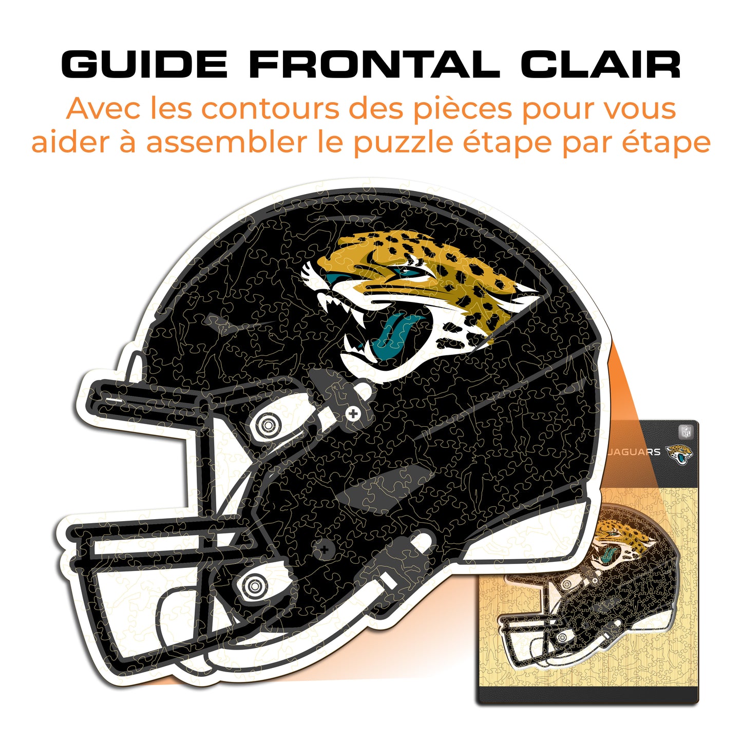 Casque Jacksonville Jaguars™ - Puzzle en Bois