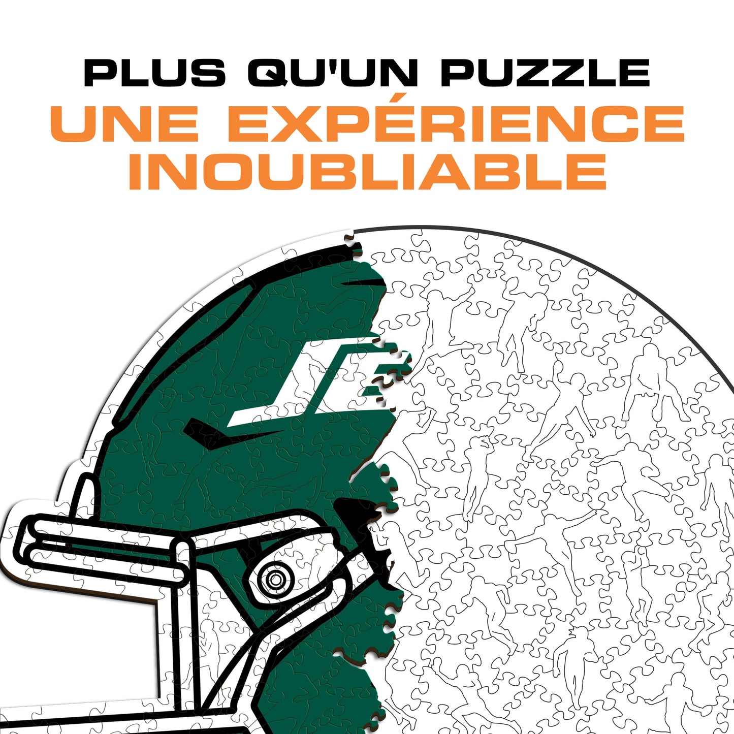 Casque New York Jets™ - Puzzle en Bois