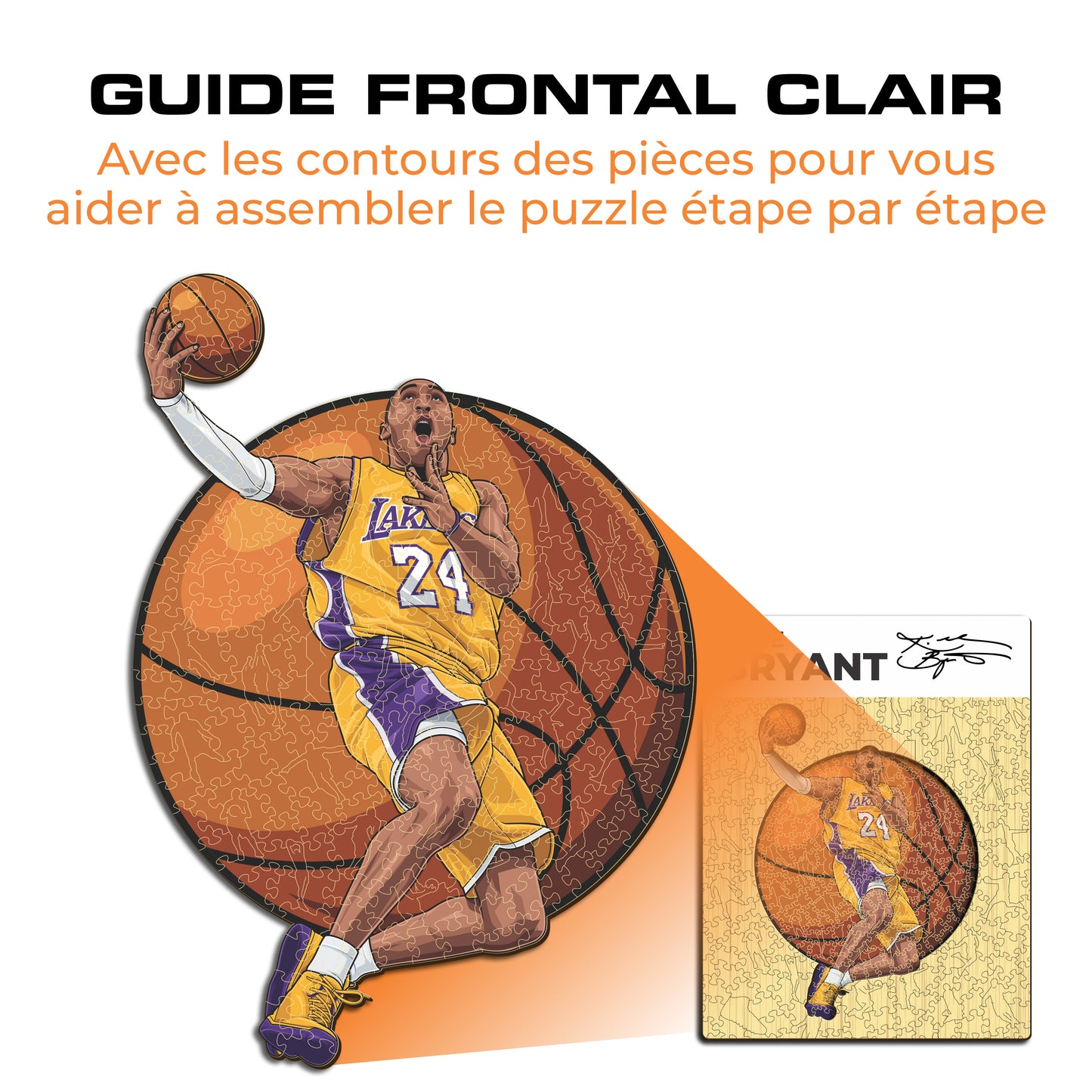 Kobe Bryant - Puzzle en Bois