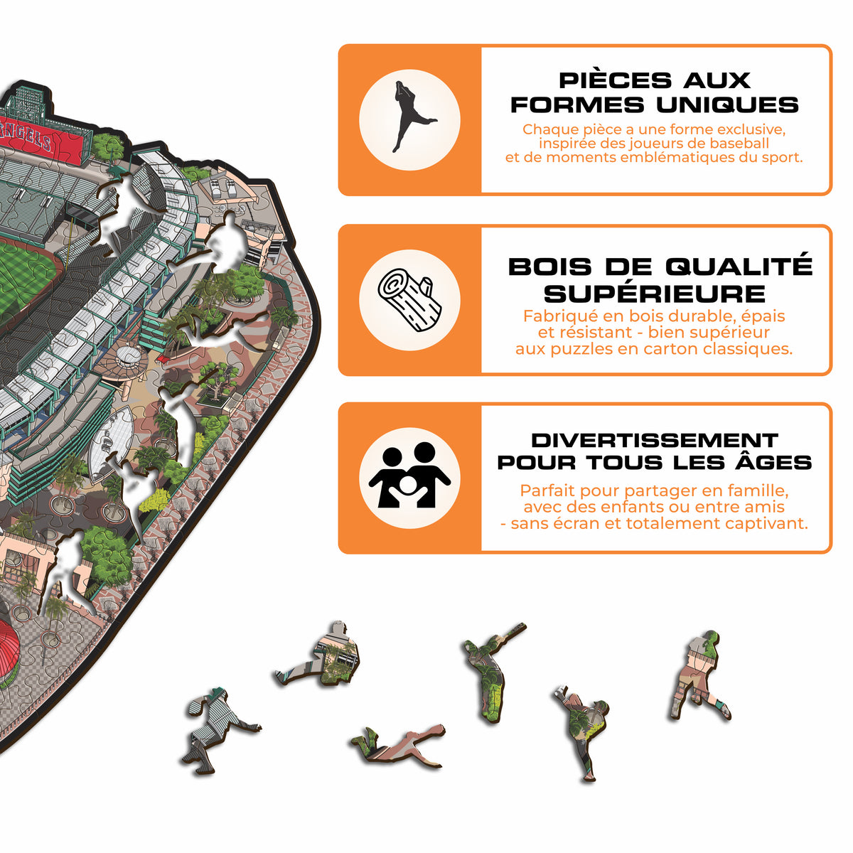 Angel Stadium Los Angeles Angels™ Puzzle en Bois