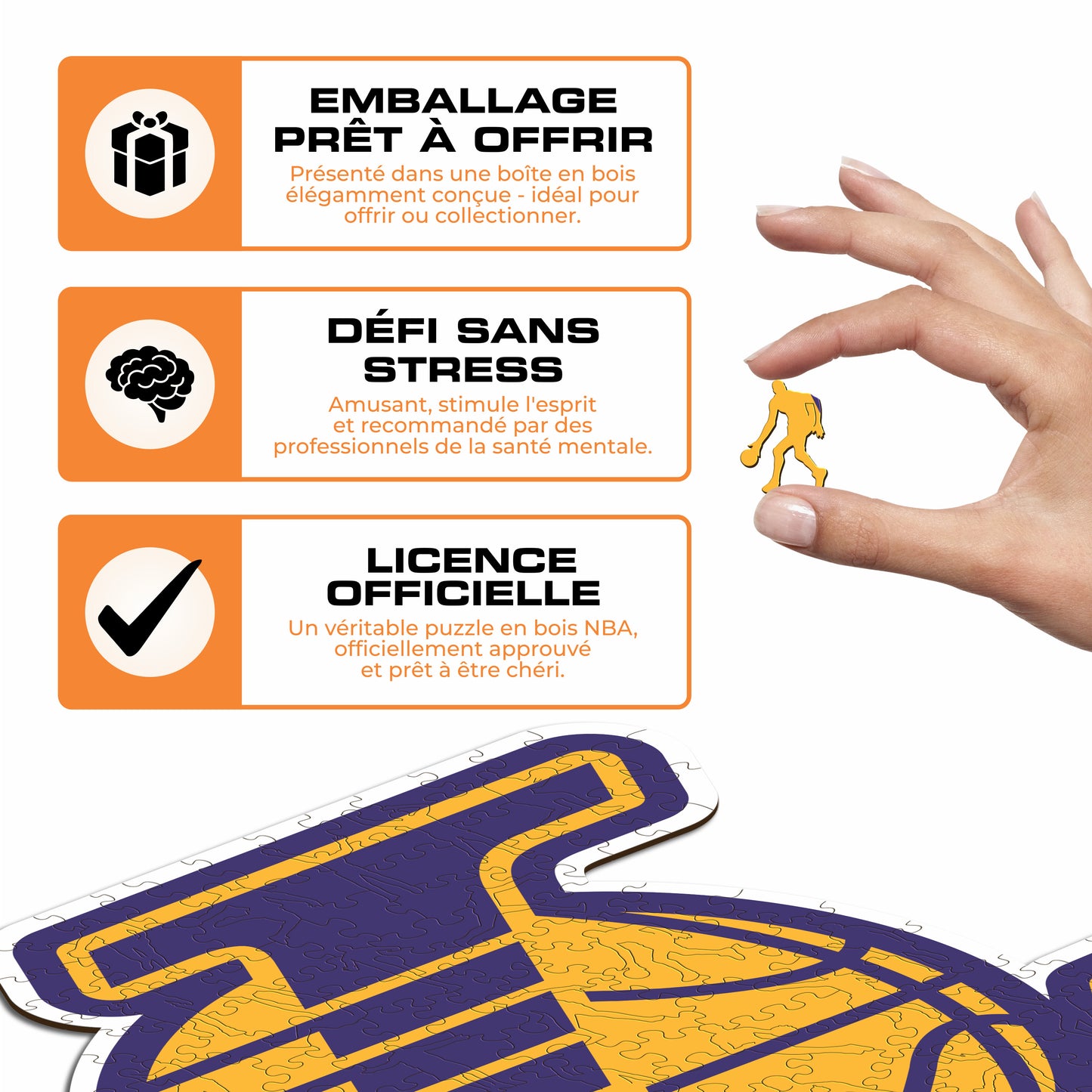 Los Angeles Lakers™ - Puzzle en Bois