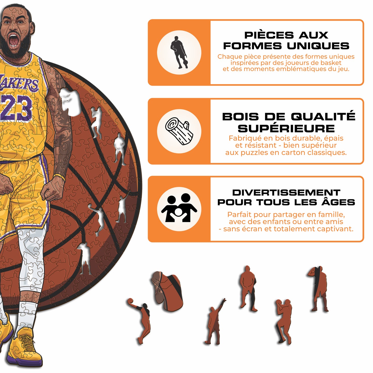 LeBron James - Puzzle en Bois