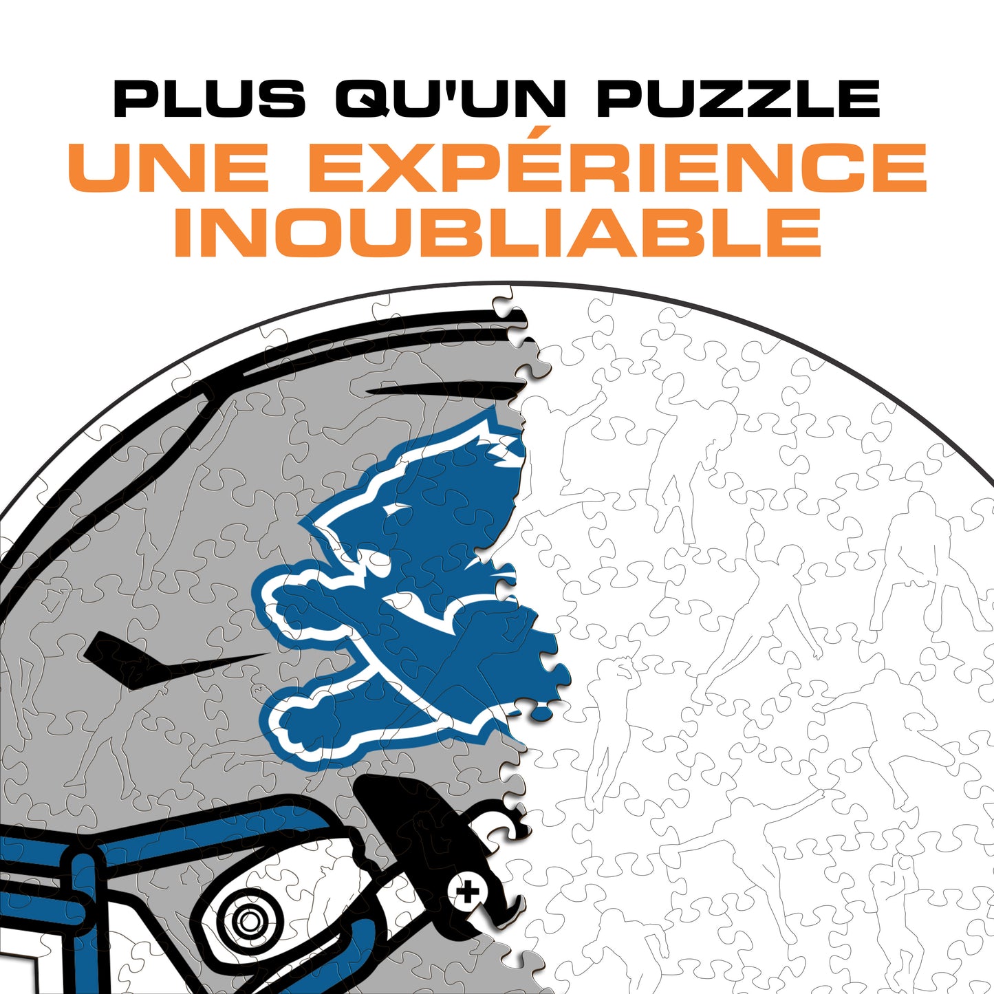 Casque Detroit Lions™ - Puzzle en Bois