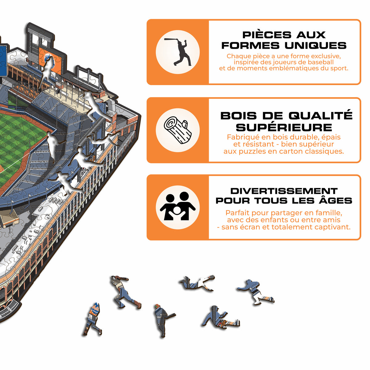Citi Field New York Mets™ Puzzle en Bois