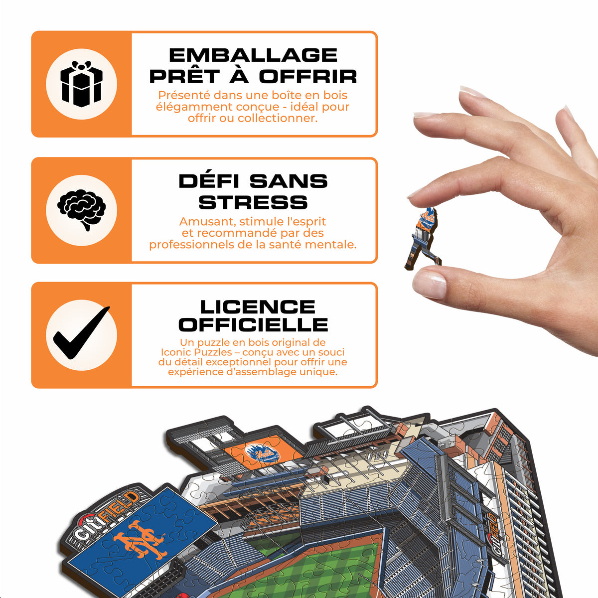 Citi Field New York Mets™ Puzzle en Bois