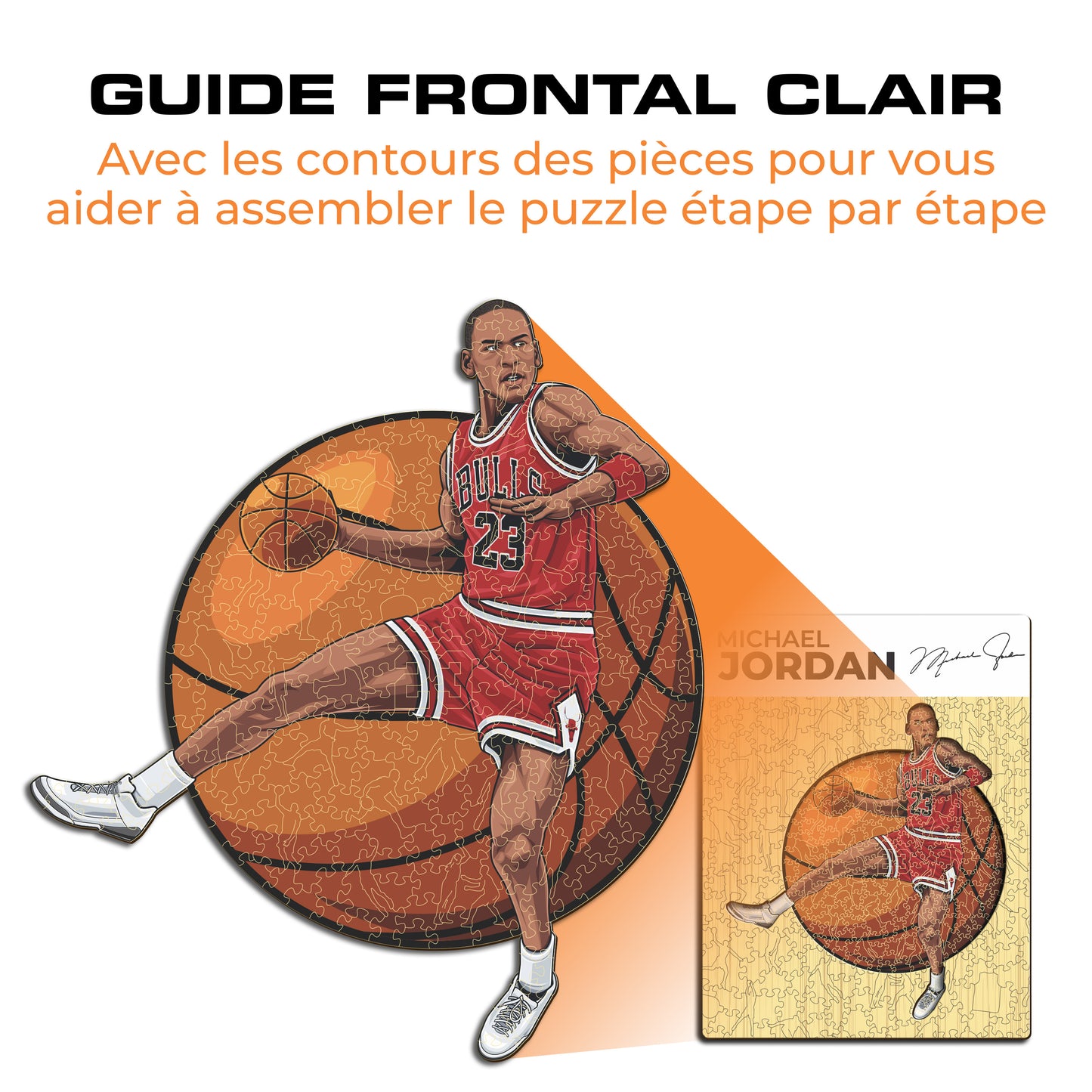 Michael Jordan - Puzzle en Bois