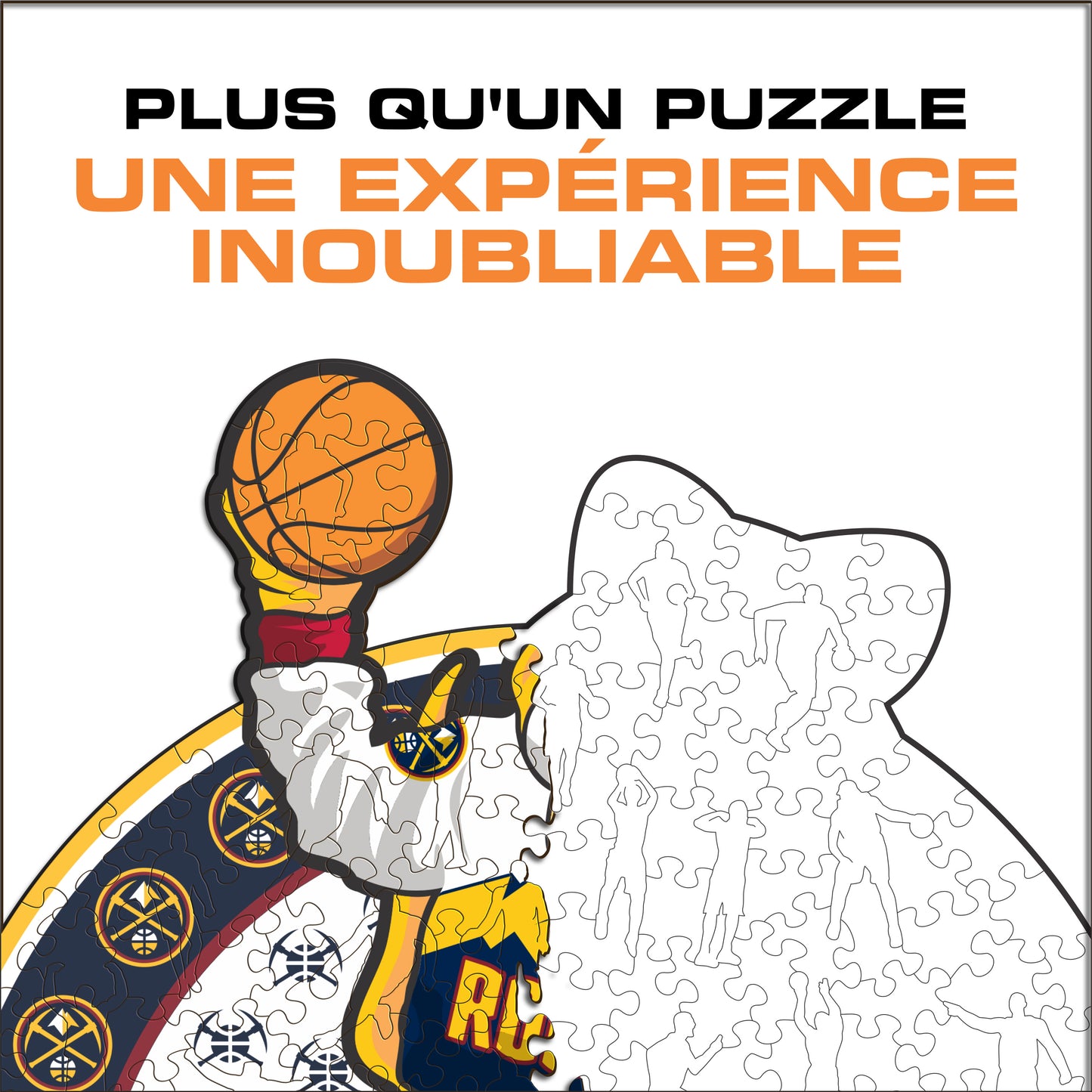 Denver Nuggets™ Mascotte - Puzzle en Bois