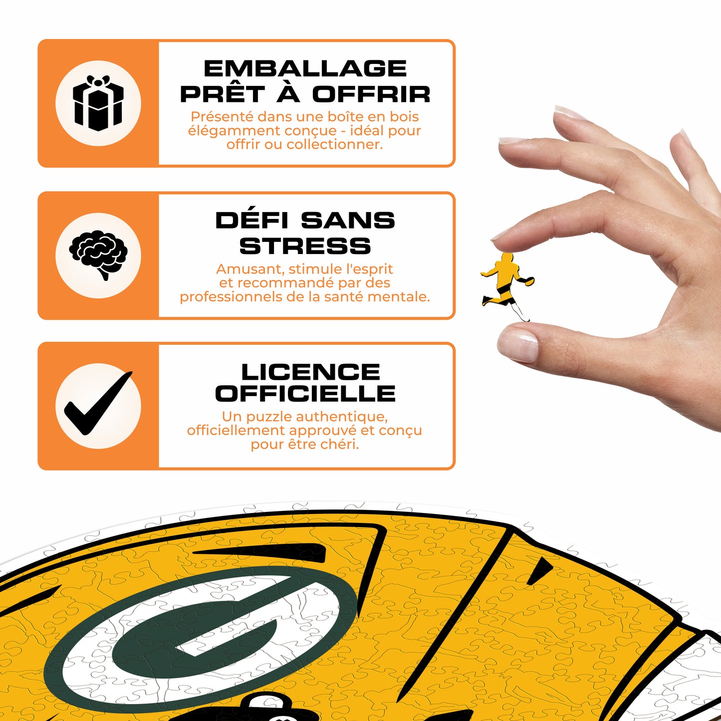 Casque Green Bay Packers™ - Puzzle en Bois