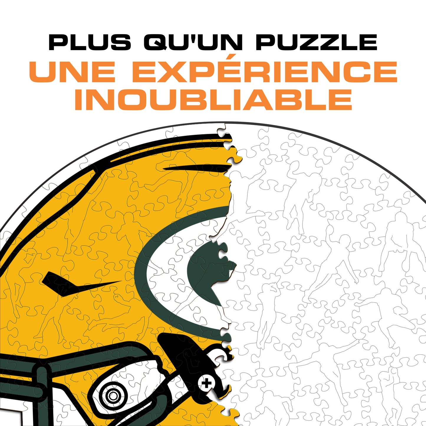 Casque Green Bay Packers™ - Puzzle en Bois