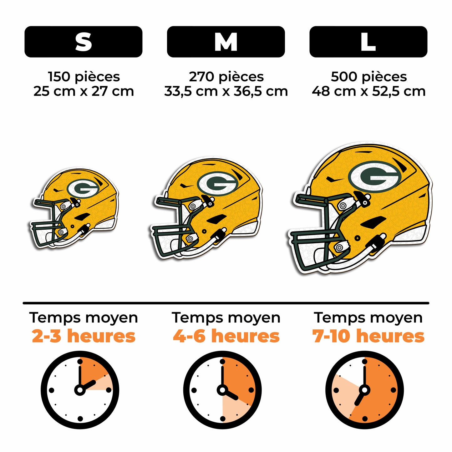 Casque Green Bay Packers™ - Puzzle en Bois