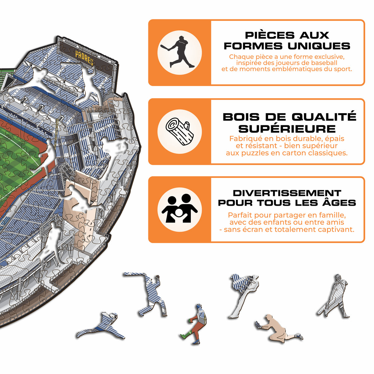 Petco Park San Diego Padres™ Puzzle en Bois