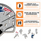 Casque New England Patriots™ - Puzzle en Bois