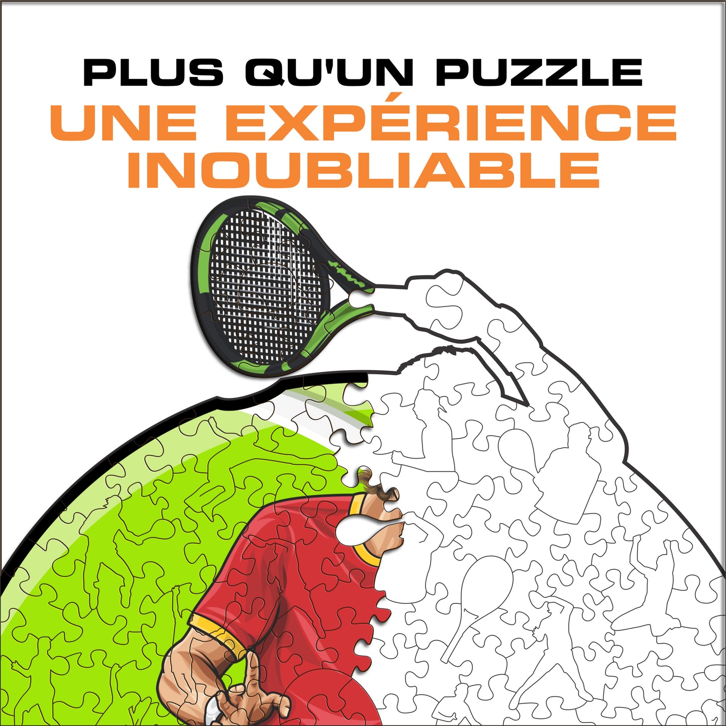 Rafael Nadal - Puzzle en Bois