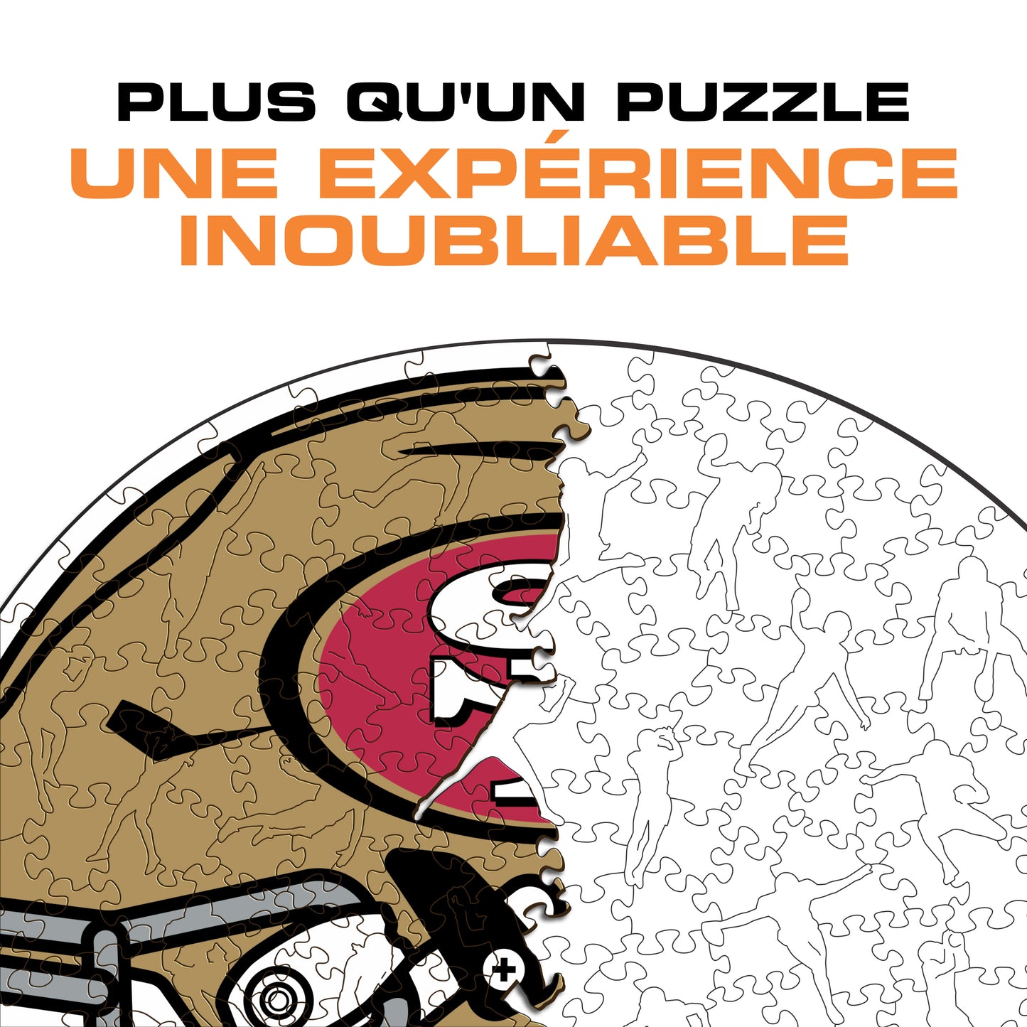 Casque San Francisco 49ers™ - Puzzle en Bois