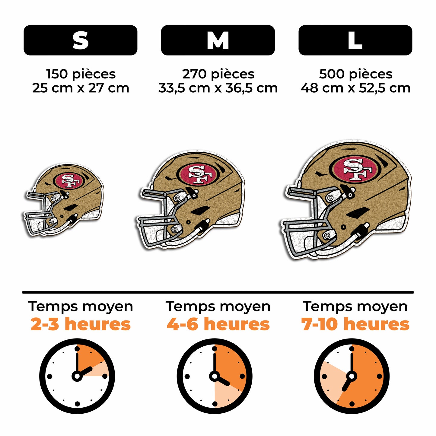 Casque San Francisco 49ers™ - Puzzle en Bois