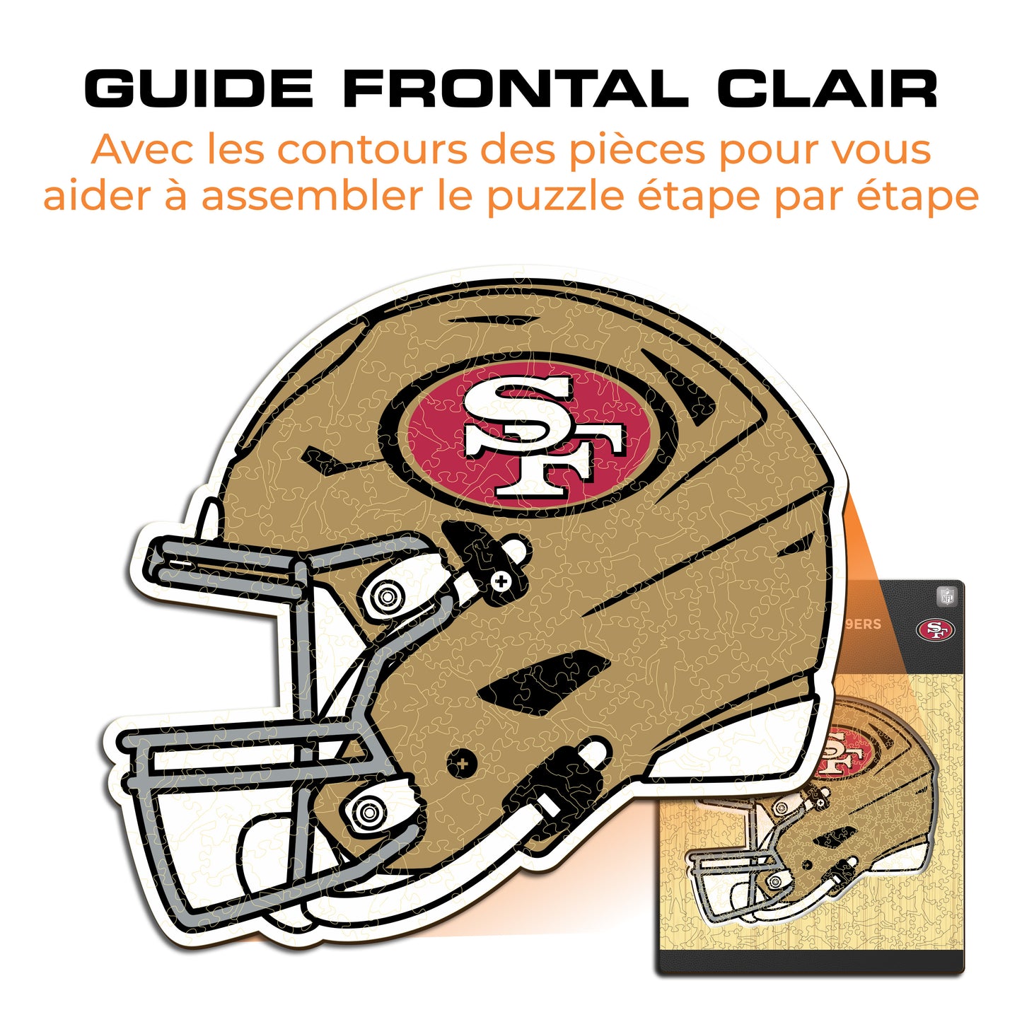 Casque San Francisco 49ers™ - Puzzle en Bois