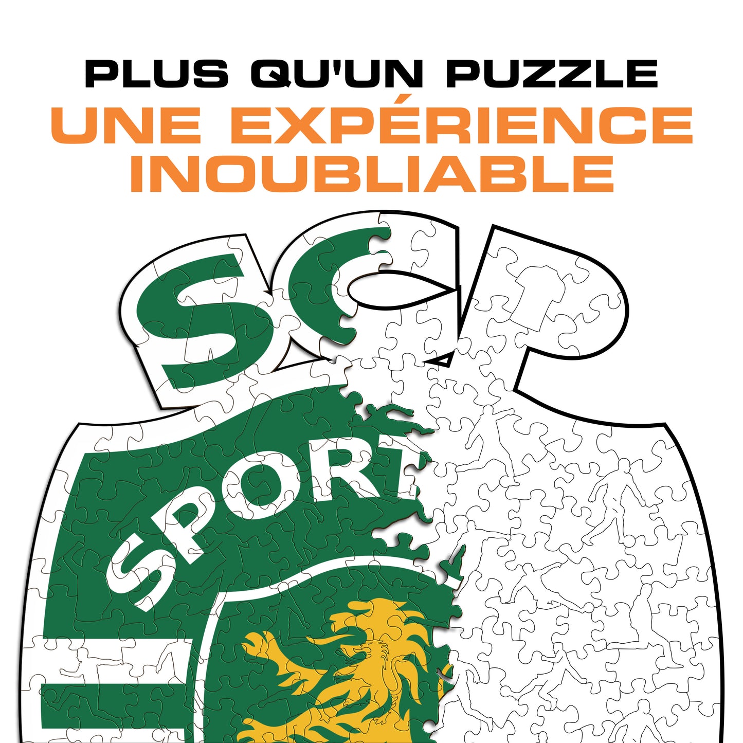 Logo Sporting CP® - Puzzle en Bois