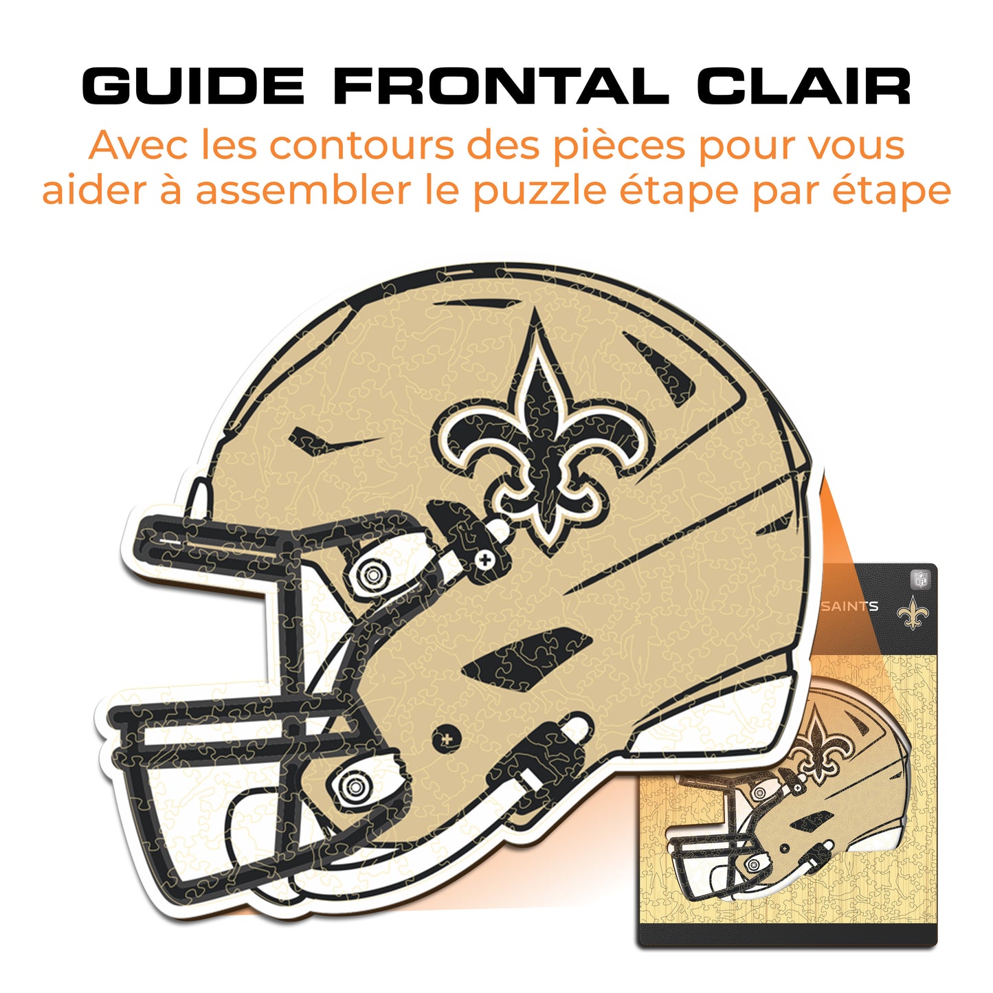 Casque New Orleans Saints™ - Puzzle en Bois