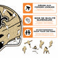 Casque New Orleans Saints™ - Puzzle en Bois