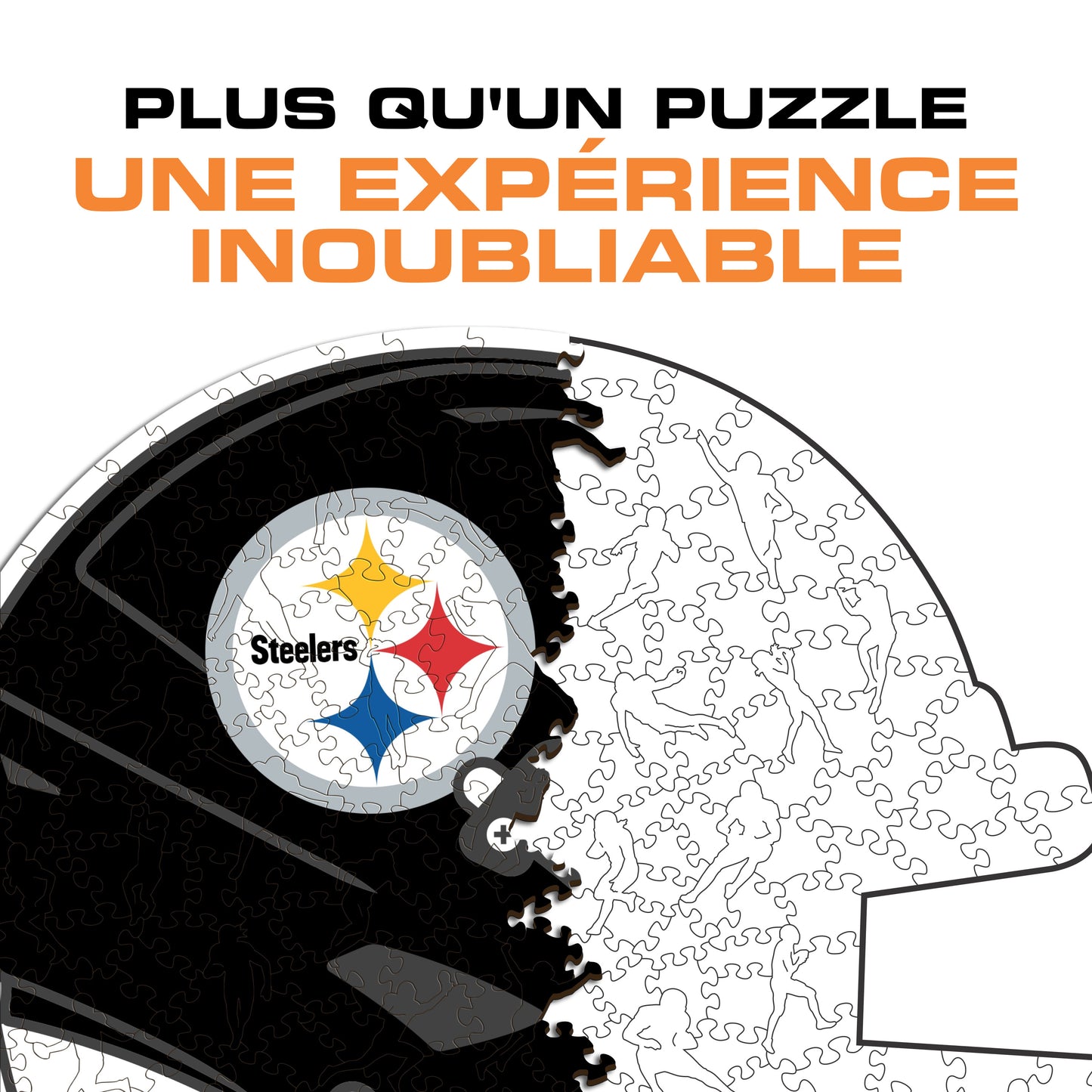 Casque Pittsburgh Steelers™ - Puzzle en Bois