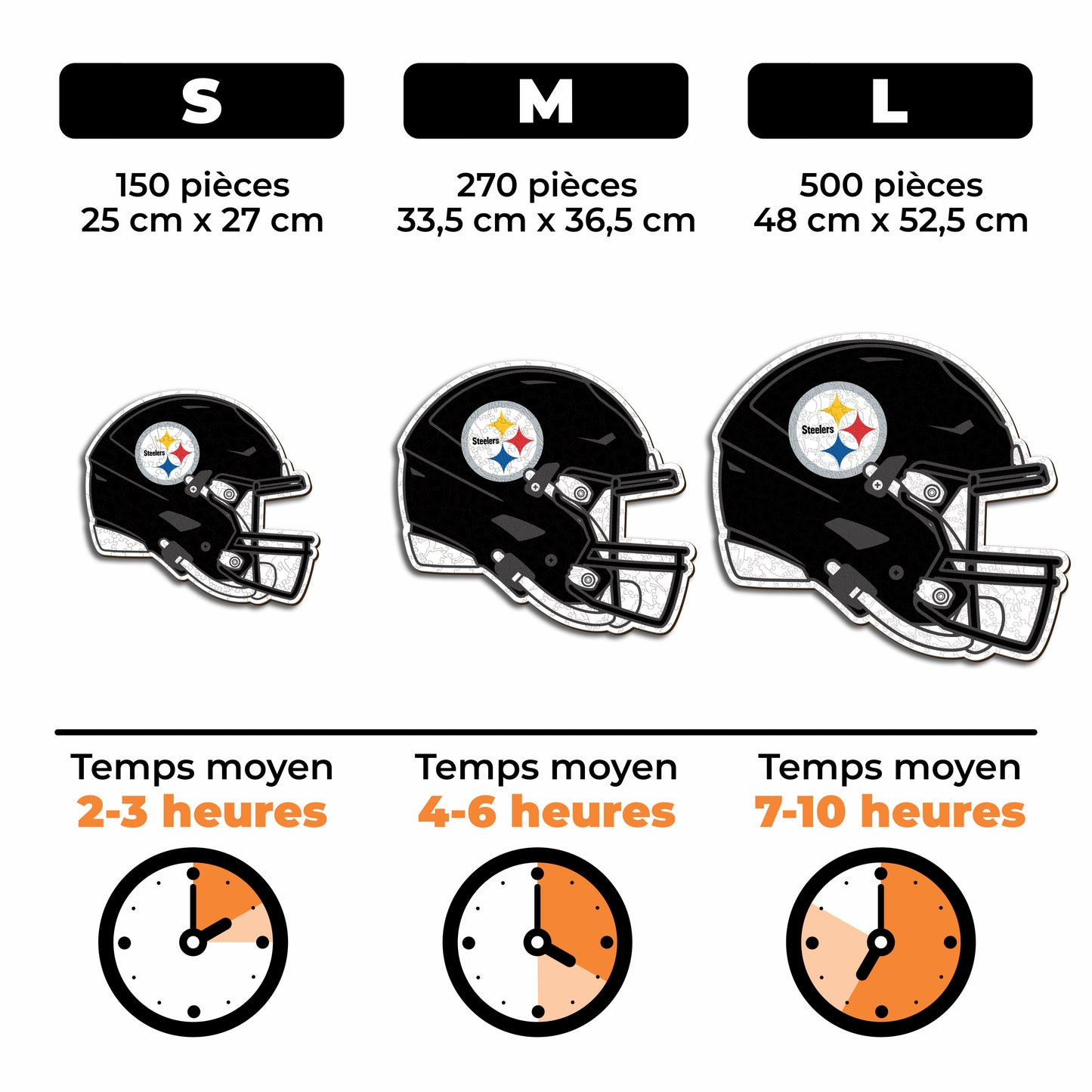 Casque Pittsburgh Steelers™ - Puzzle en Bois