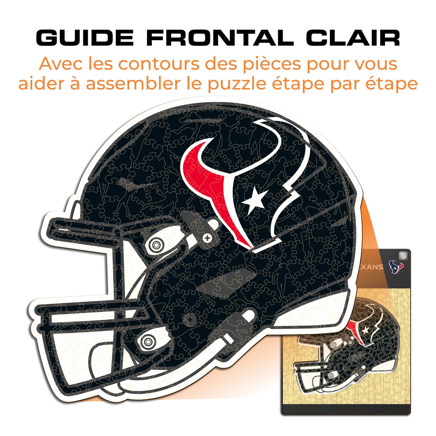 Casque Houston Texans™ - Puzzle en Bois