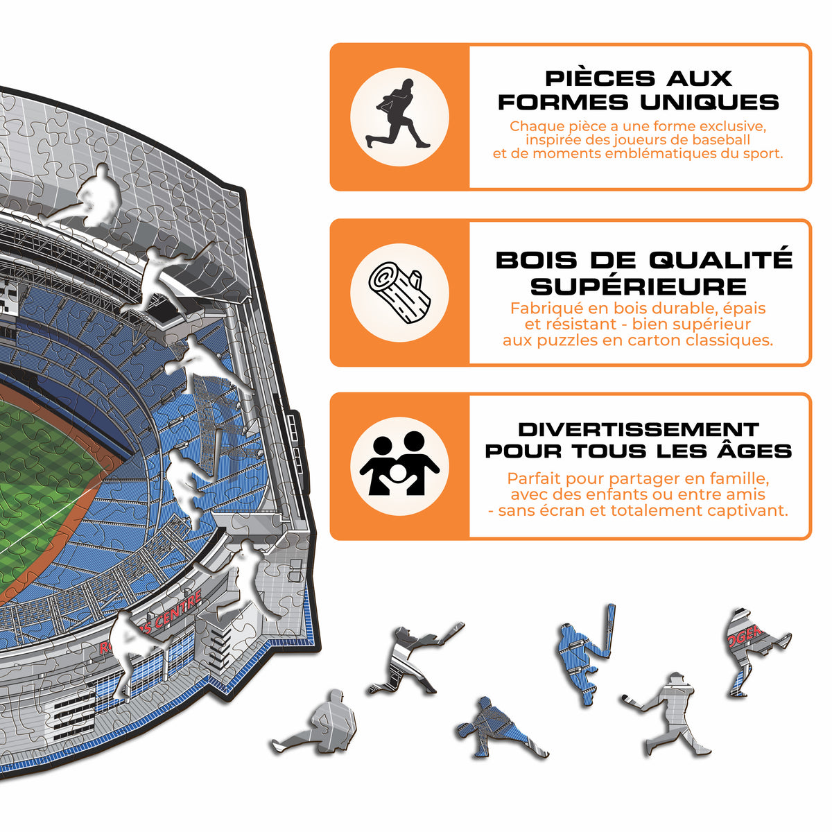 Rogers Centre Toronto Blue Jays™ Puzzle en Bois