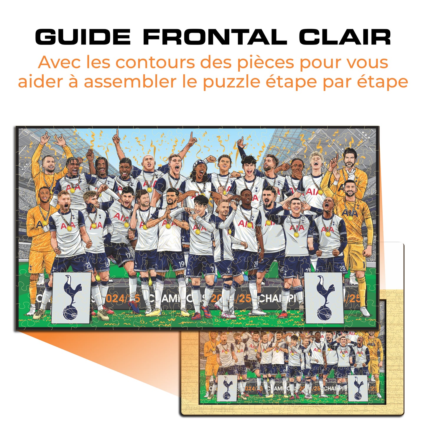 Tottenham Hotspur FC® "Vainqueurs de la Europa League" – Puzzle en bois