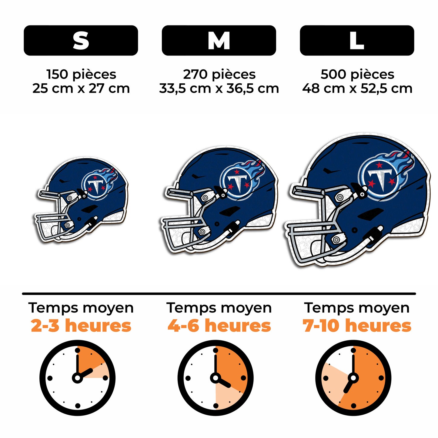 Casque Tennessee Titans™ - Puzzle en Bois