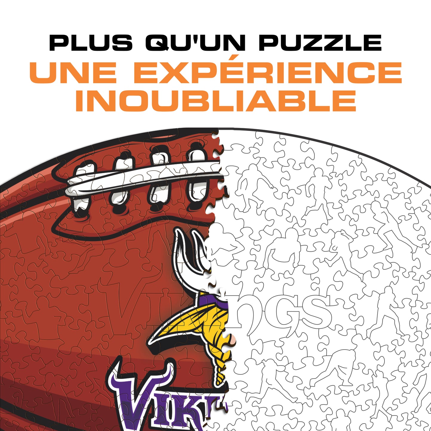 Football Minnesota Vikings™ - Puzzle en Bois