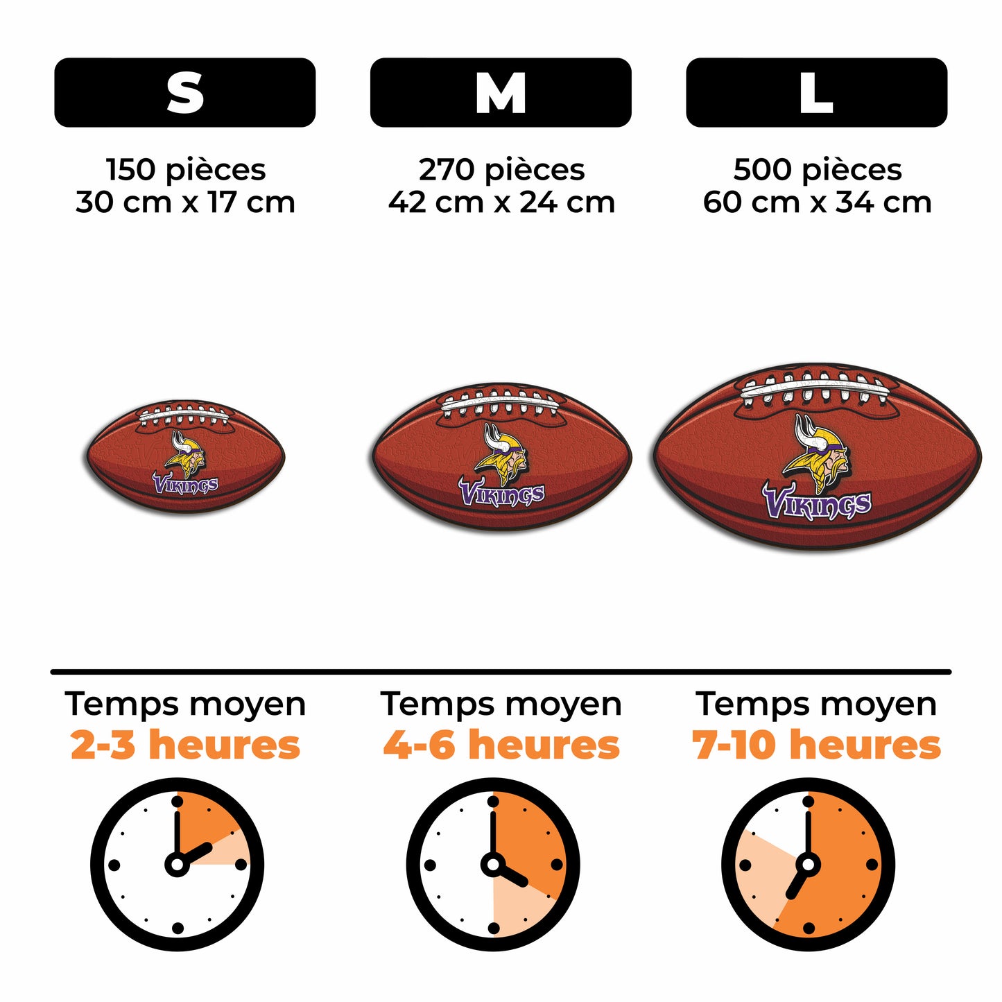 Football Minnesota Vikings™ - Puzzle en Bois