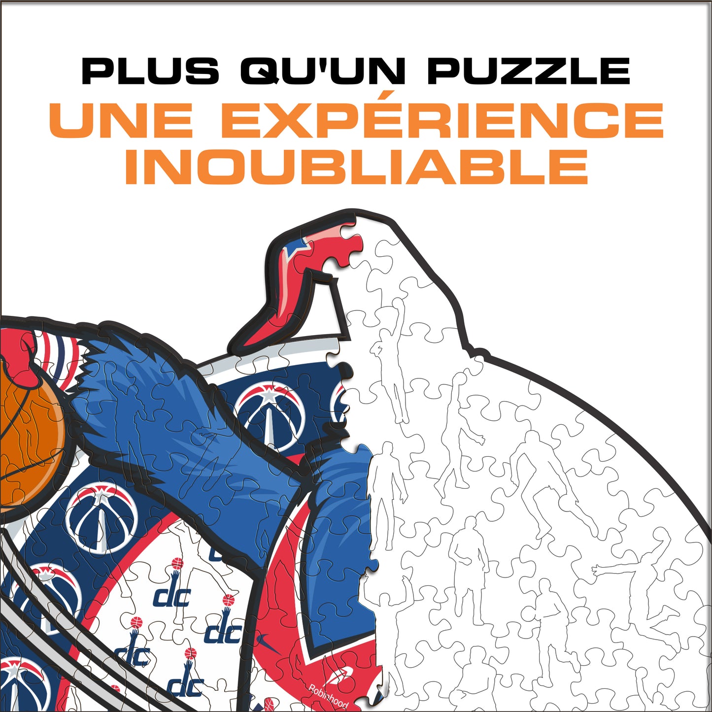 Mascotte Washington Wizards™ - Puzzle en Bois