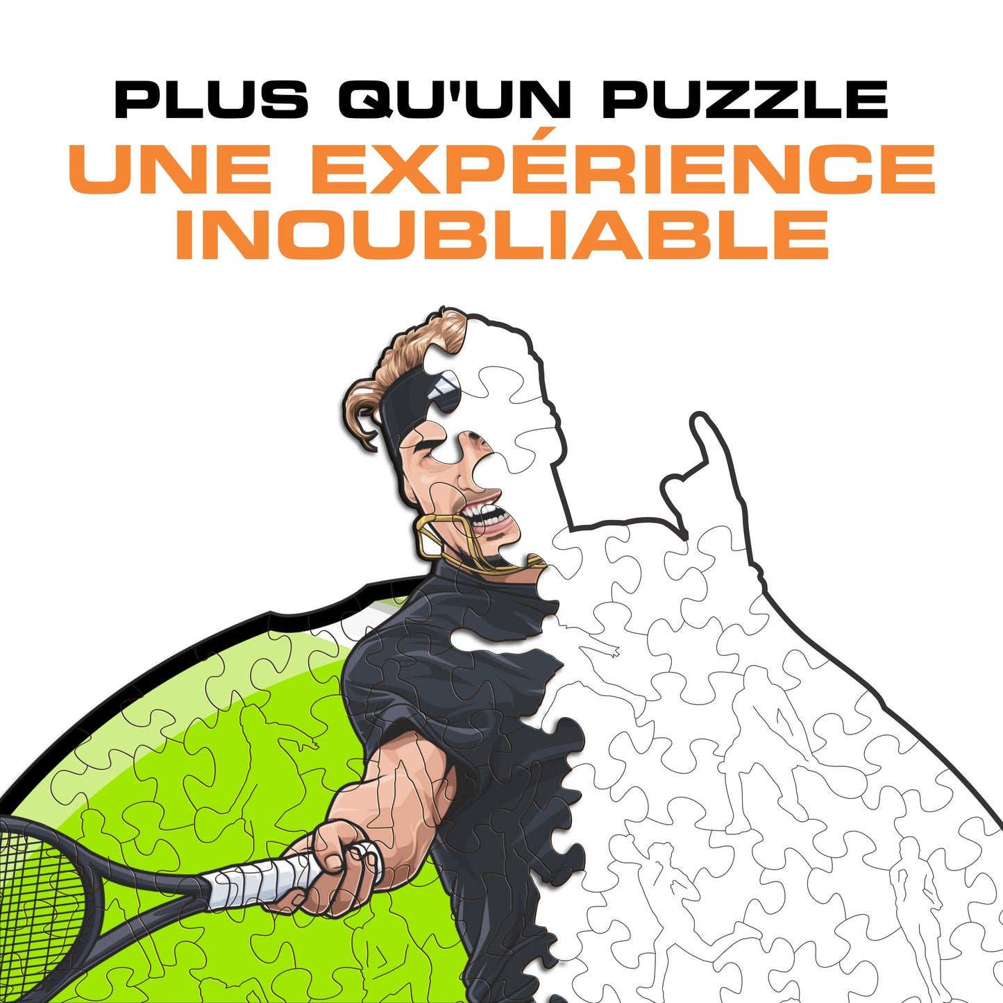 Alexander Zverev - Wooden Puzzle