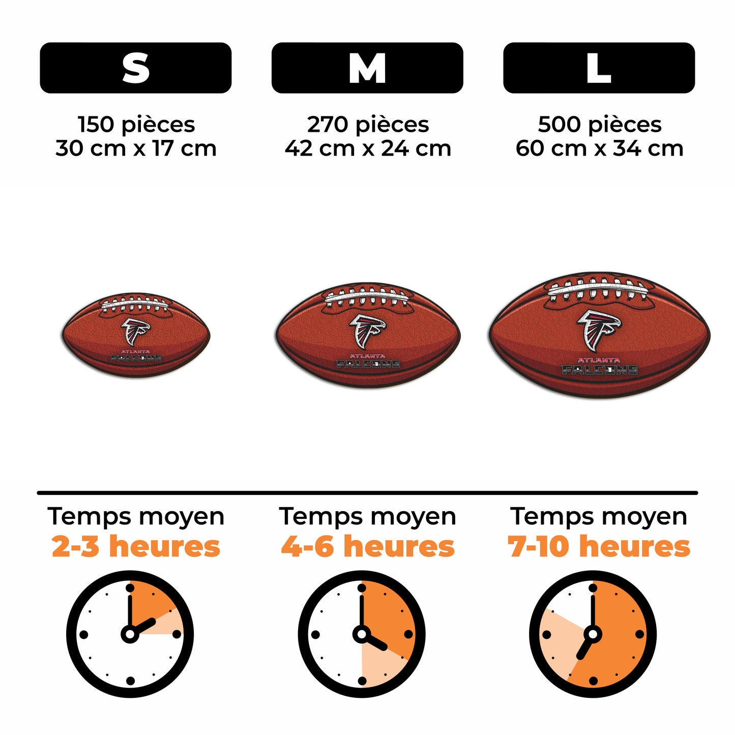 Football Atlanta Falcons™ - Puzzle en Bois