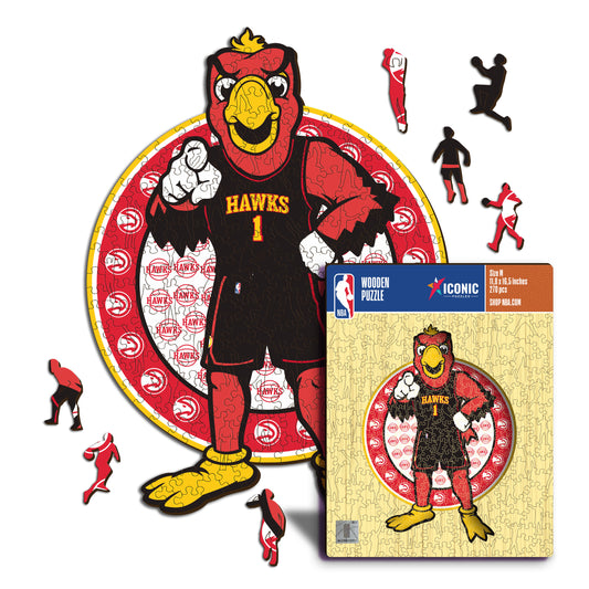 Mascotte Atlanta Hawks™ - Puzzle en Bois