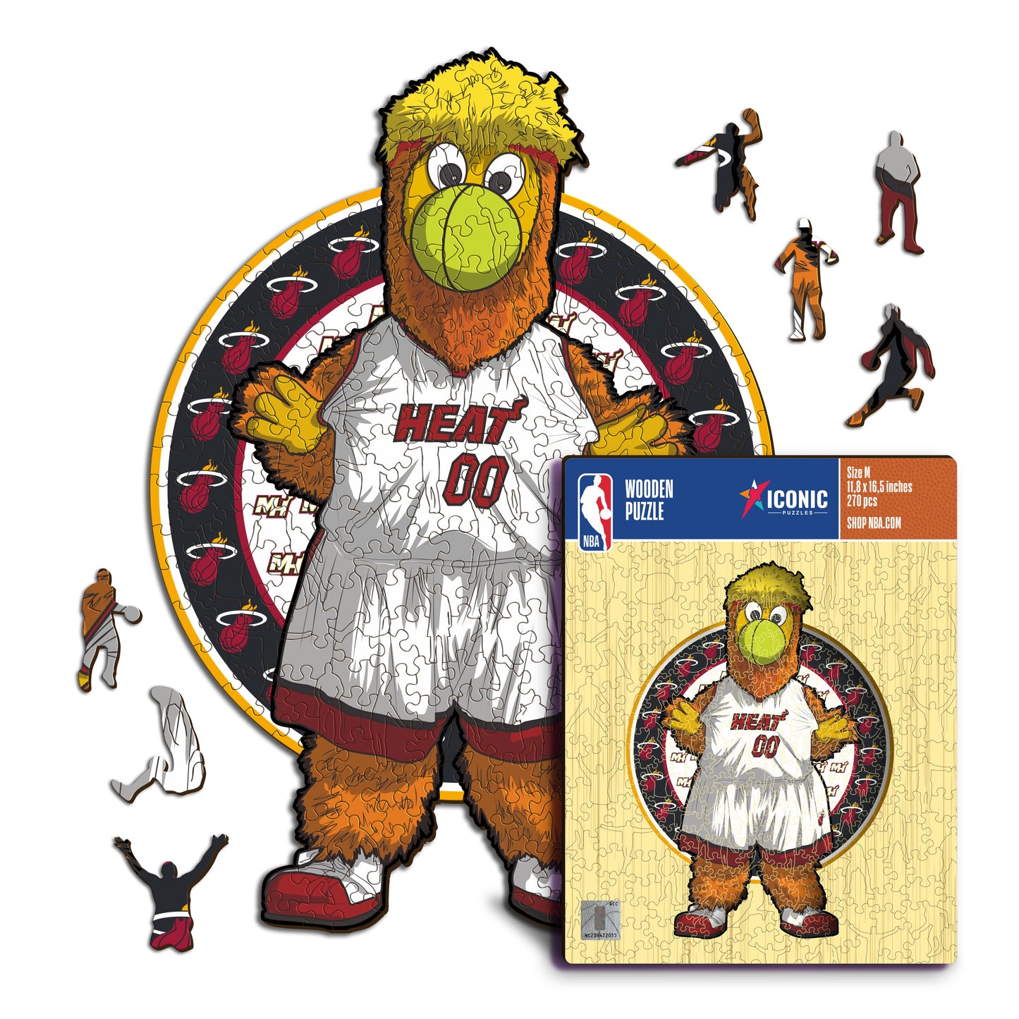 Mascotte Miami Heat™ - Puzzle en Bois