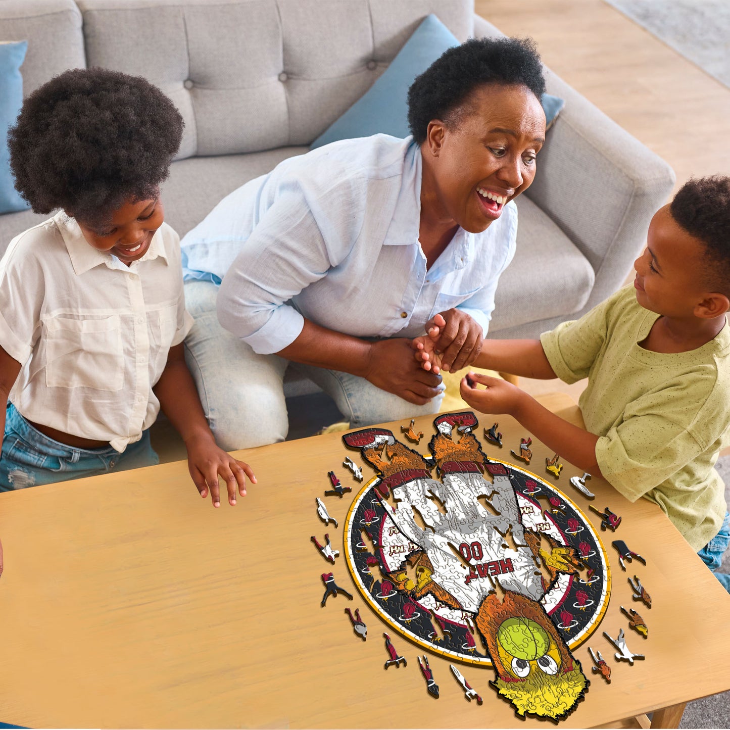 Mascotte Miami Heat™ - Puzzle en Bois