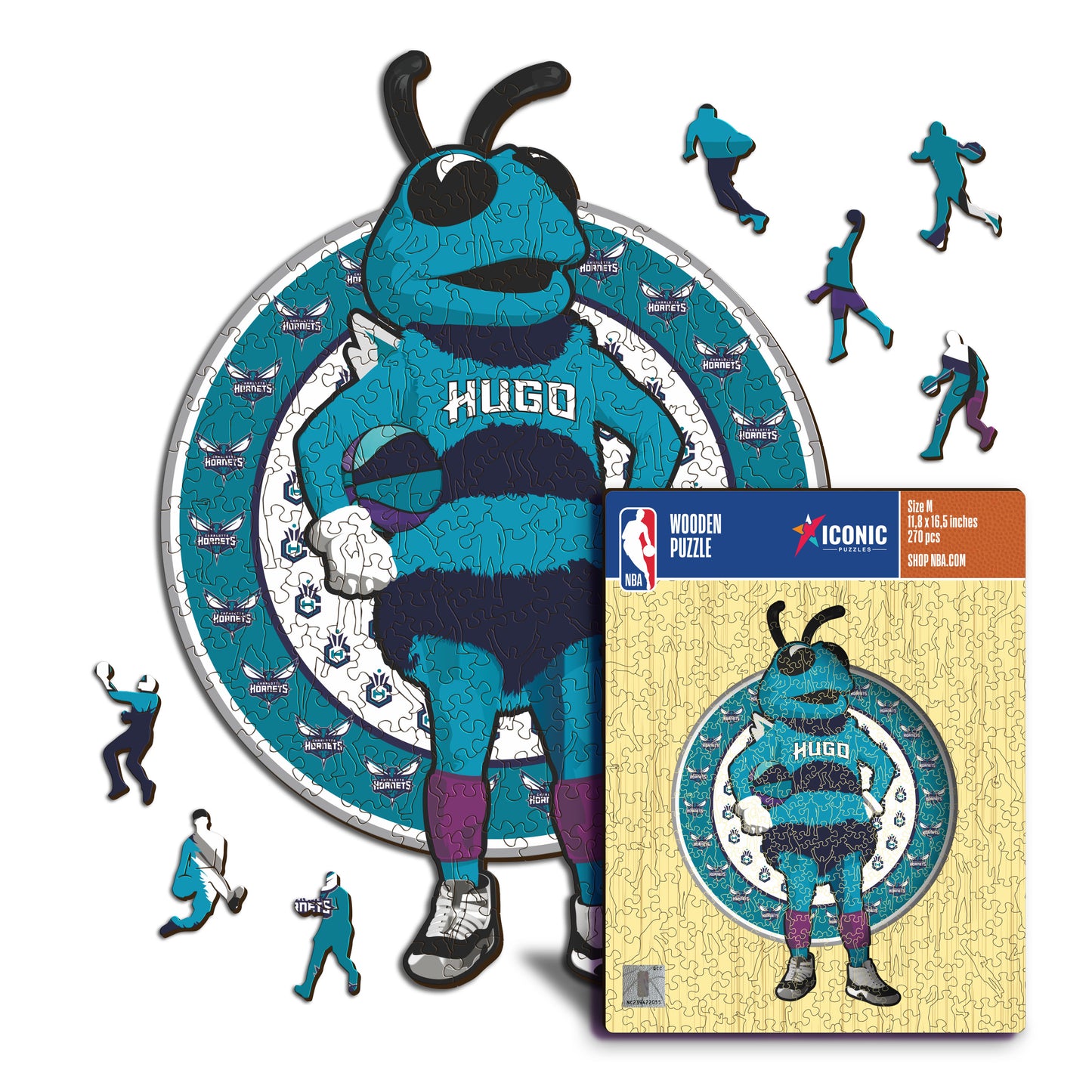 Mascotte Charlotte Hornets™ - Puzzle en Bois