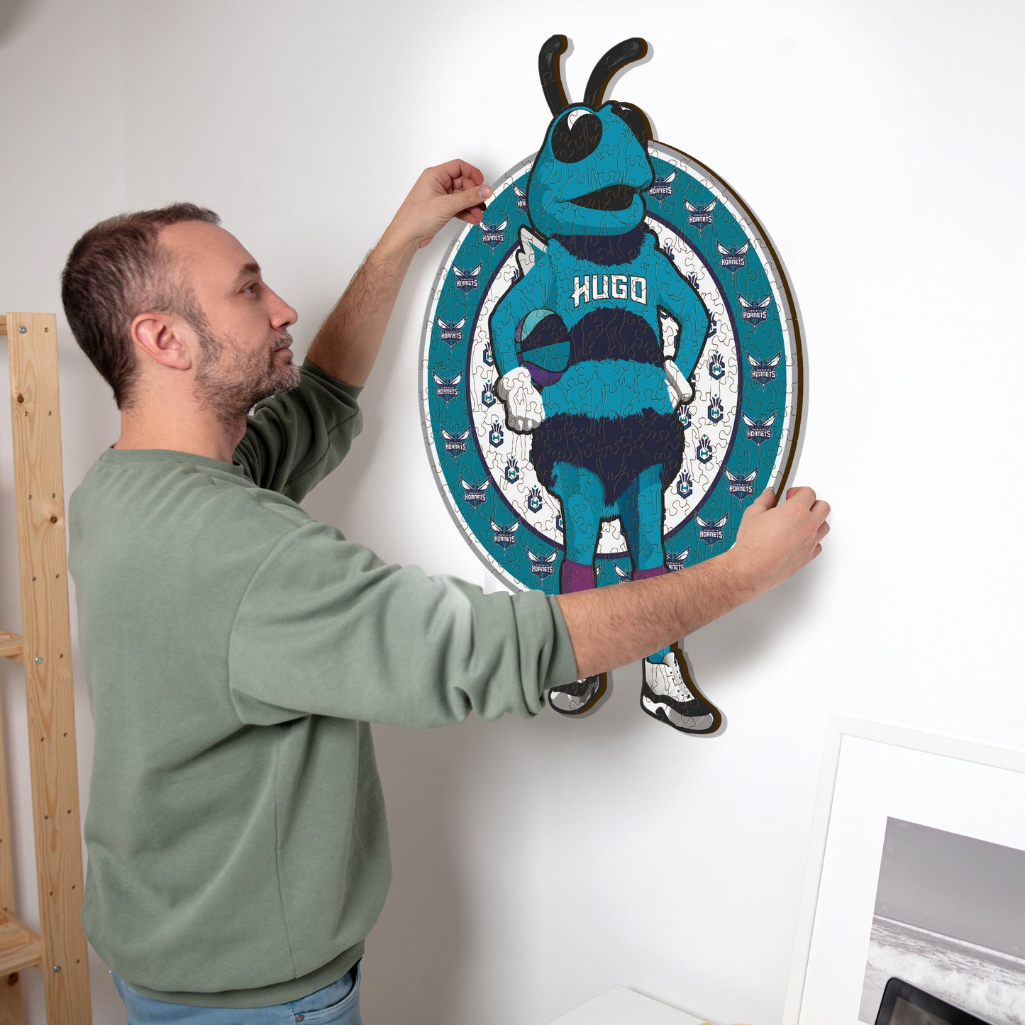 Mascotte Charlotte Hornets™ - Puzzle en Bois