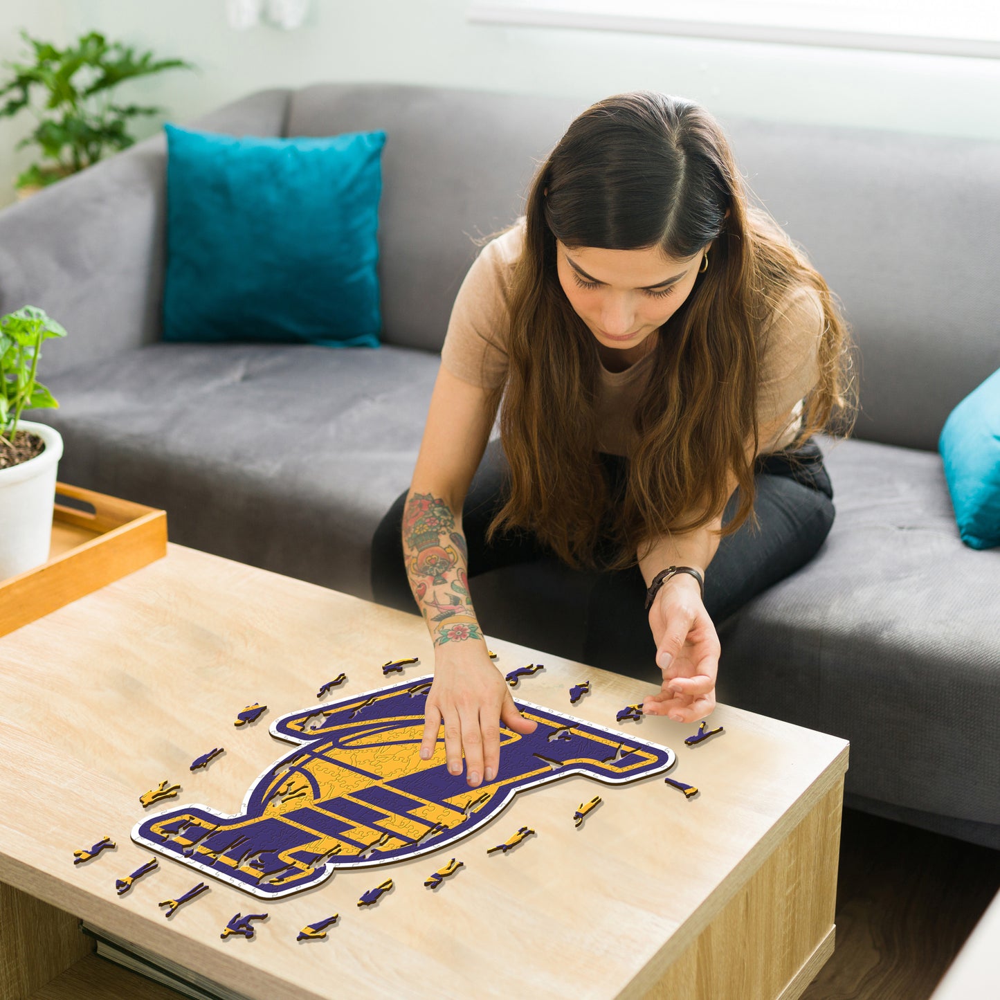 Los Angeles Lakers™ - Puzzle en Bois