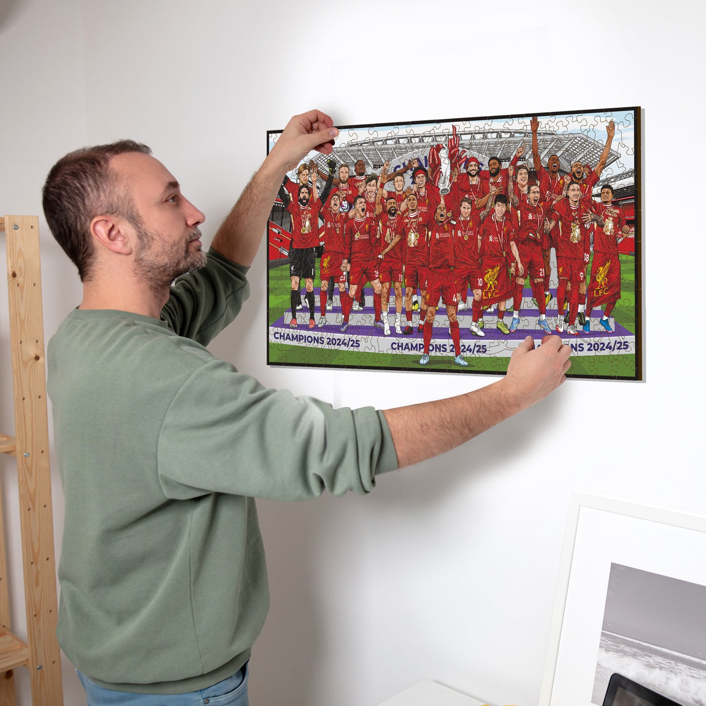 Liverpool FC® Premier League Champions 24/25 - Puzzle en Bois