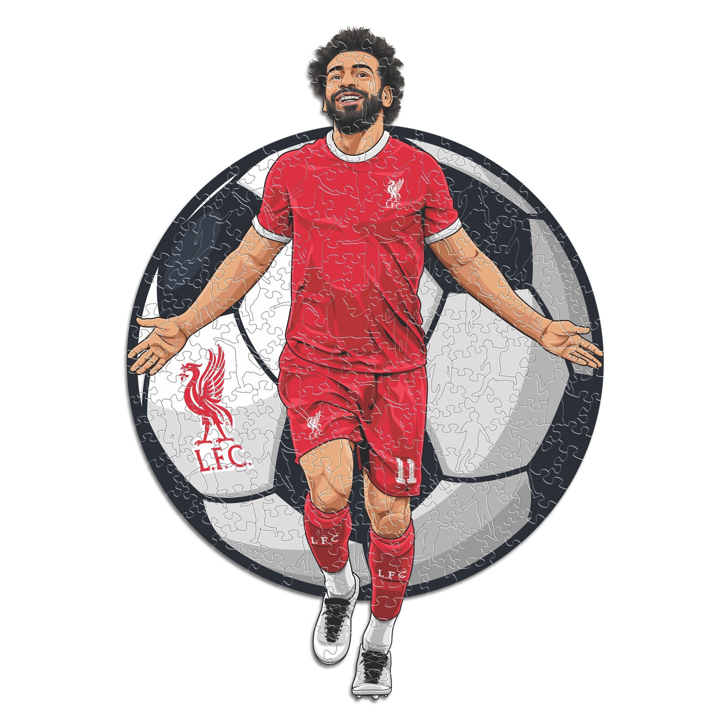 Mohamed Salah - Puzzle en Bois