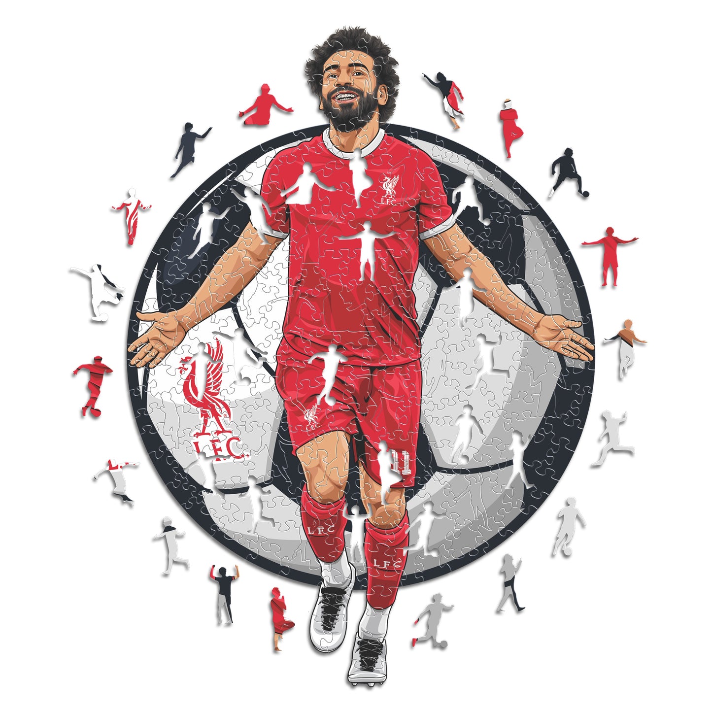 Mohamed Salah - Puzzle en Bois