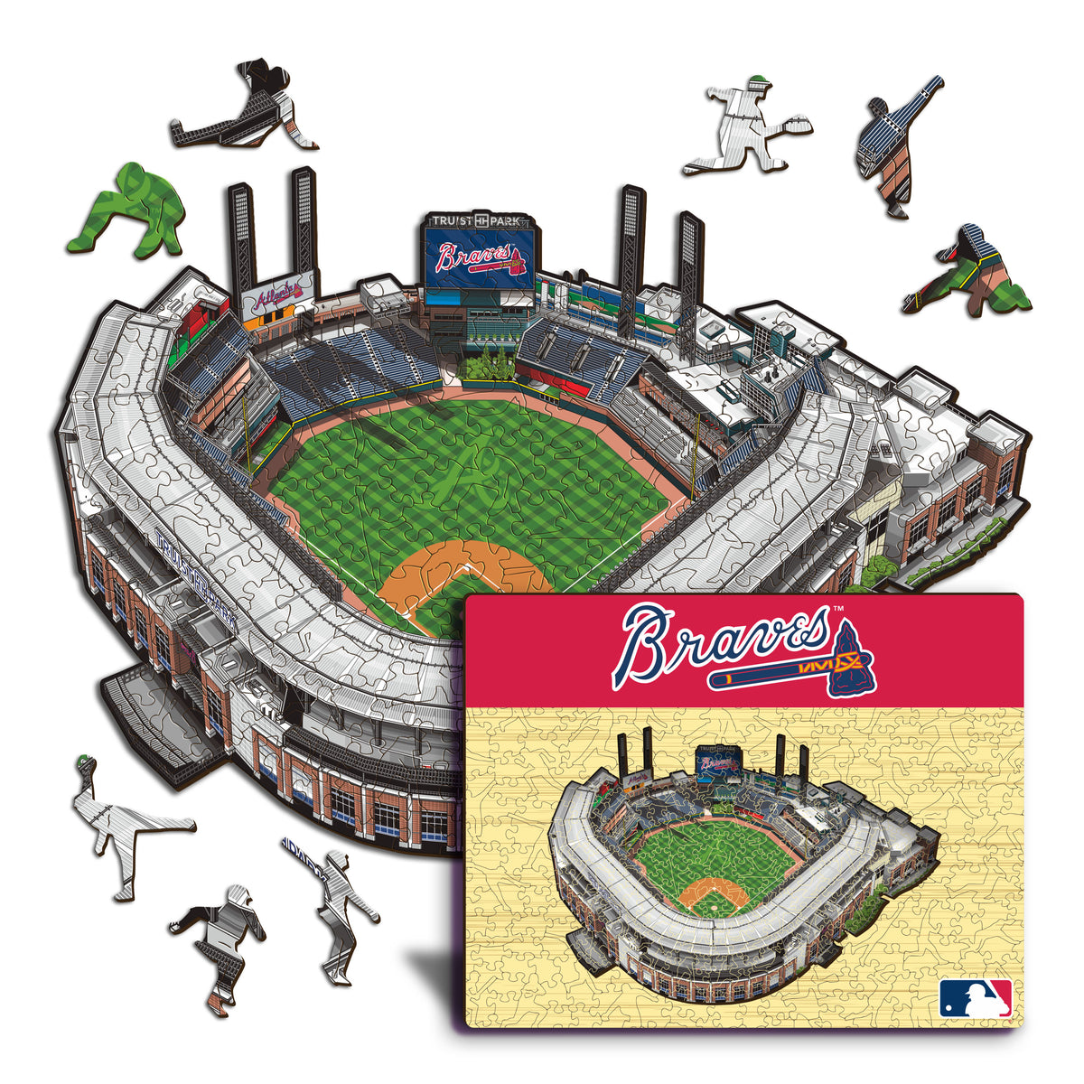 Truist Park Atlanta Braves™ Puzzle en Bois