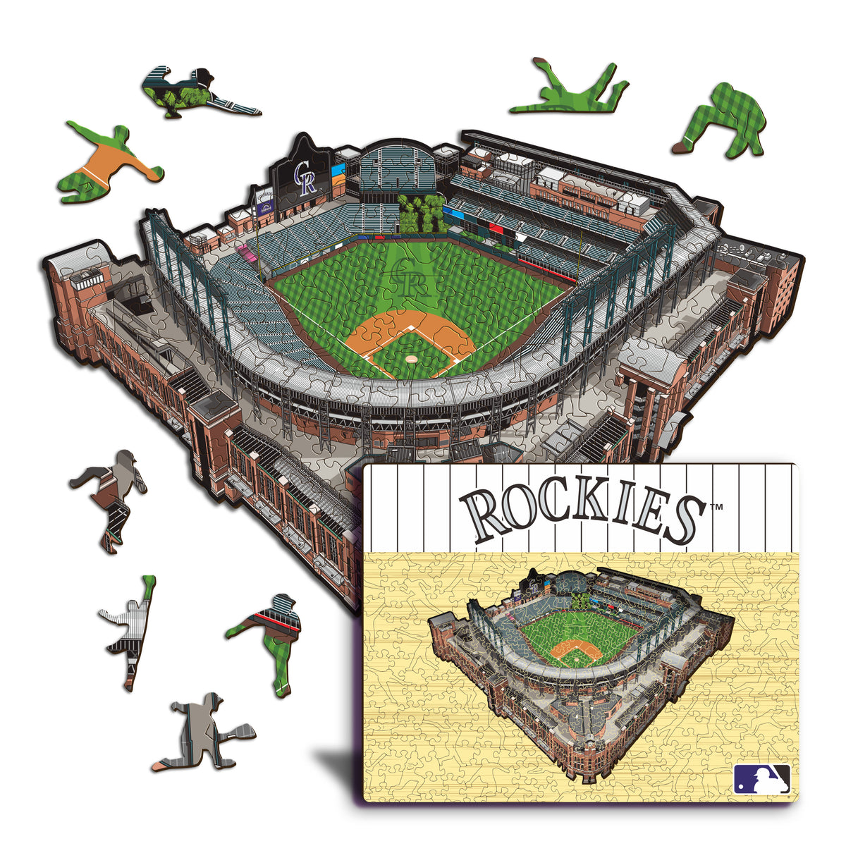 Coors Field Colorado Rockies™ Puzzle en Bois