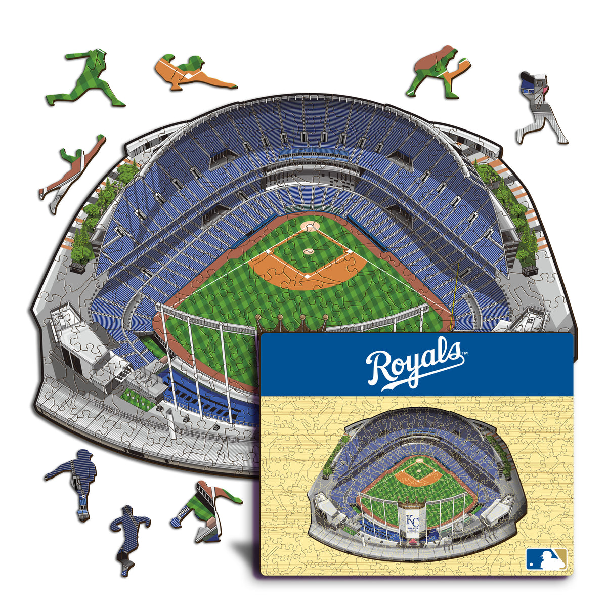 Kauffman Stadium Kansas City Royals™ Puzzle en Bois